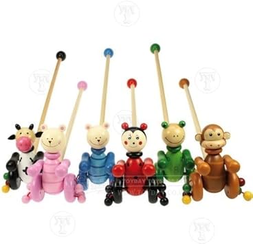 Wooden Animal Push Along: Amazon.co.uk 