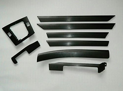Interior Decoration Trims Films Set Black High Gloss