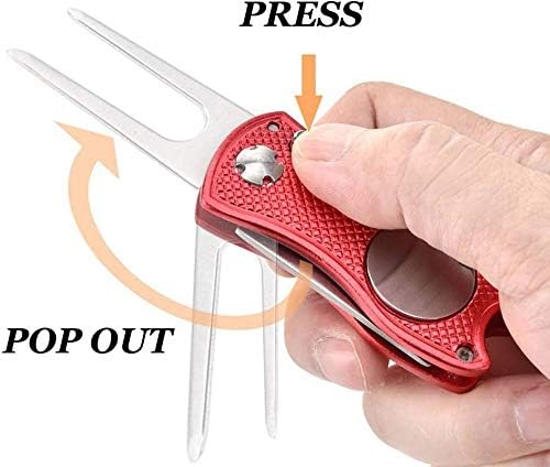 FINGER TEN Golf Divot Repair Tool with Ball Marker Value 2 Pack - Image 4