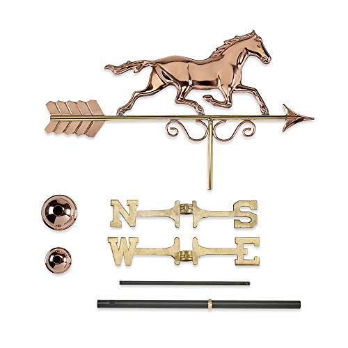 4 Good+Directions+Galloping+Weathervane+Copper