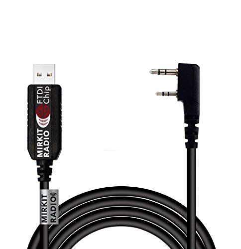 Mirkit FTDI USB Baofeng Programming Cable for Flashing Ham Radios: Wouxun, Kenwood, Baofeng, Archell, Retevis, 100% USA Warranty (Model 1)