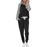 ETCYY NEW Lounge Sets for Women Two Piece Outfits Sweatsuits Sets Long Pant Loungewear Workout Athletic Tracksuits