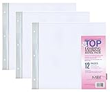 3-PACK - MBI by MCS 12-Inch by 12-Inch Scrapbook Expansion Pages, 6 sheet Count, 12 pages