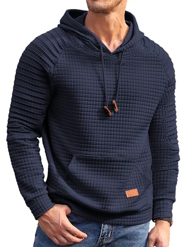 COOFANDY Men's Waffle Knit Hoodie