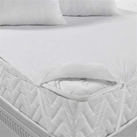 MyHoppi Mattress Protector Waterproof Mattress Protector with Angle Gummies/90 x 200 cm (Oeko-Tex ® Oeko-Tex Standard 100), White, 160 x 200 cm