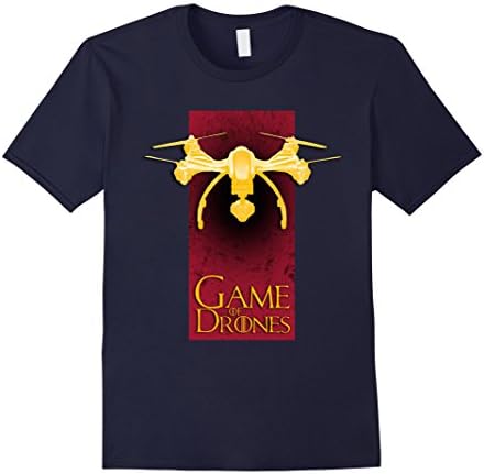 Men's Game Of Drones Funny T-Shirt Cool Drone Game Pilot Fan Gift Medium Navy