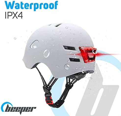- Casco con Luci Anteriori e Posteriori integrati Colore - Blu, Dimensione - S