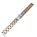 Fitian 16mm Stainless Steel Watch Band for Moto 360 2 (2nd Gen, Woman) Push-button Hidden Clasp Champagne Rose Gold Metal Silver Fit Other Smart Watches (Rose Gold)