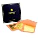 Genuine Edible Gold - Luxury Gold Leaf Sheets - Barnabas Gold Gold Leaf - Loose Leaf for Small Cakes - 1.5 inches per Sheet - Book of 12 Sheets primary
