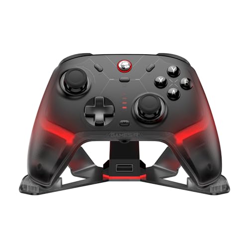 Cyclone 2 PC Controller Mag-Res TMR Sticks 1000Hz Report Rate Hall & Micro 2-in-1 Triggers RGB Lighting con Dock di ricarica per PC/Switch/iOS/Android (Nero)
