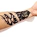 6-Sheet Mechanical Arm Temporary Tattoos for Men Women and Teens – Realistic Waterproof Fake Tattoos for Halloween Cosplay Festivals and Parties