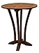 Outdoor Interiors Eucalyptus 30-Inch Diameter Round Bar Table