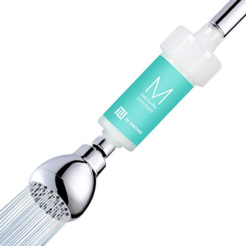 ZBHANTANG Herb Scent Chlorine Shower Filter - Filtered Shower Head Reduces Dry Itchy Skin, Dandruff, Eczema, and Dramatically Improves The Condition of Your Skin and Hair (Jasmine scent)