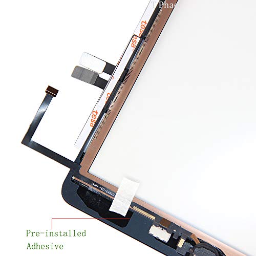 T Phael Black Digitizer Repair Kit for iPad 9.7" 2018 iPad 6 6th Gen