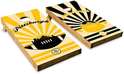 Pittsburgh Football - Cornhole Crew - ACA Regulation Size Cornhole Board Set