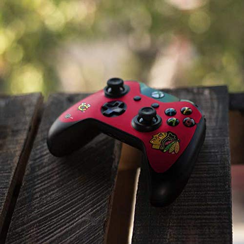 Skinit Decal Gaming Skin for Xbox One Controller - Officially Licensed NHL Chicago Blackhawks Solid Background Design