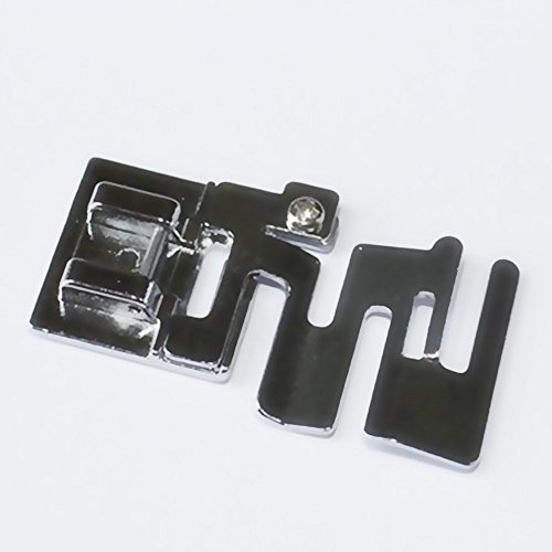 Elastic Cord Band Fabric Stretch Sewing Machine Presser Foot #9907-6 for Snap On Brother Singer Juki with 1M Braided Elastic White(10MM Wide) by LNKA