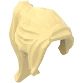 Gobricks 62696 Hairstyle Minifig Hair Ponytail Long With Side Bangs, 10 pcs | Light Yellow. Compatible with LEGO bricks. MOC components for major building brands, consistent color matching. GDS-2068.