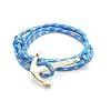 VIRGINSTONE-Gold-Plated-Anchor-Bracelets-on-Colorful-Nylon-Ropes