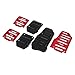 3pcs Non-Slip Racing Manual Car Truck Pedals Pad Cover Set Red