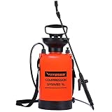 VIVOSUN 1.3 Gallon Lawn and Garden Pump Pressure Sprayer with Pressure Relief Valve, Adjustable Shoulder Strap