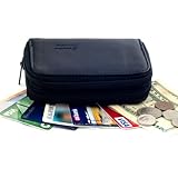 Goson Genuine Leather Credit Card Case Organizer Compact Wallet
