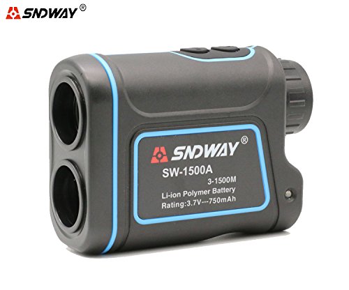 SNDWAY SW-1500A 1500M Handheld Monocular Digital Laser Distance Meter Hunting Rangefinder Telescope Golf Distance Meter