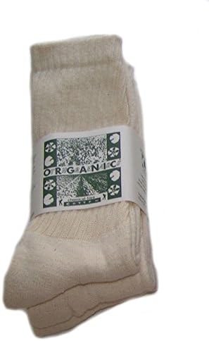 Regular Crew Organic Cotton Socks - Cream, Large