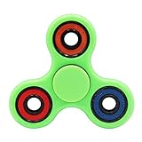 AyoGu Fidget Spinner Tri-Spinner High Speed Spin,Perfect For ADD ADHD Focus Toy Time Killer (Green & colorful)