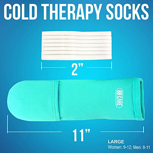 BB CARE Cold Therapy Socks Reusable Cooling Socks for Hot Feet Ice