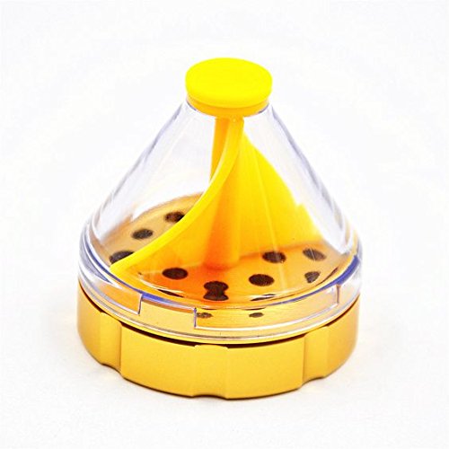 Magnetic Funnel Herb Grinder Helix Double Chamber | Stash Lab Technologies (Gold)