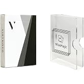 MilesMagic Virtuoso Playing Cards P1 Virts First Perspective Series Limited Edition Rare Deck with Crystal Clear Acrylic Transparent Card Storage Protector Clip