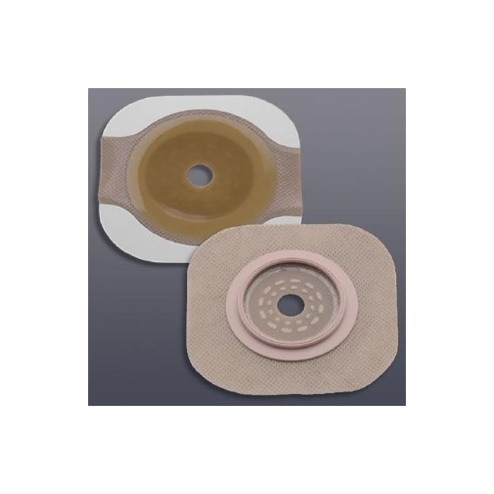 Colostomy Barrier New Image Flextend 2-3/4" Blue Code Hydrocolloid Cut-to-fit, Up to 2-1/4" (#14204, Sold Per Box)