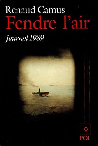 Amazon Fr Fendre L Air Journal 1989 Camus Renaud Livres