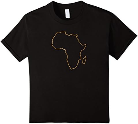 Kids African Country Africa Silhouette Egypt Rasta Tut T-Shirt 12 Black