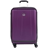 DELSEY Paris Delsey Luggage Helium Shadow 3.0  Medium Checked Luggage  Hard Case Spinner Suitcase  Purple
