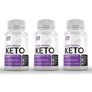 Ultra Thermo Keto (3 x 60 Capsules) – KETOGENIC Weight Loss Formula – Keto Capsules for Men & Women – Burn Body Fat & Weight – Keto Diet – Raspberry Ketones Extract (SUPPLEMENT PARADISE)