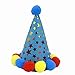 PUPTECK Dog Birthday Bandana Scarf with Cute Doggy Party Hat, Costume Decorations Supplies for Small Medium Large Dogs Boy Girl Outfit Gifts, Blue
