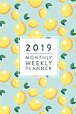 2019 | Monthly Weekly Planner: Blue Lemons, January 2019 - December 2019, 6