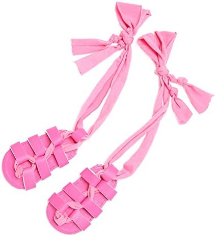 Fire Frog PU Leather Sandals Gladiator Bandage Roma Knee-High Boots for Baby Girls Summer Shoes Dark Pink 12-18 Months