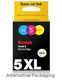 Tintas de reemplazo Kodak Verite 5 (ALT1UA) Cartucho de inyección de tinta XL color compatible con V50, V55, V55W Eco, V55 Plus, V60 Eco, V640 Eco, V64 Series, V65 Eco, V65 Plus