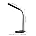 Aglaia Desk Lamp, Eye-Care Dimmable Reading Light 7W with USB Charging Port, 3-Level Dimmer with Touch Sensitive Control and Flexible Neck (Black)