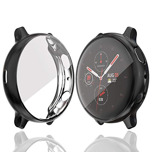 [5 Pack] Samsung Galaxy Watch Active 2 40mm Screen Protector Case,JZK Soft Slim TPU All Around Protective Shell Anti-Scratch Case Bumper Cover Case for Samsung Galaxy Active 2 40mm Accessories - Thumbnail 2