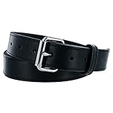 Hanks Extreme - Leather Gun Belt for CCW - Concealed Carry - 17oz. Premium Leather Belt - Made in USA - 100-Year Warranty - Black - Size 44