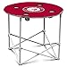 Logo Brands NCAA Alabama Crimson Tide Round Tailgating Table – Portable with Foldable Legs, 4 Cup Holders, Powder-Coated Steel, and 27.6