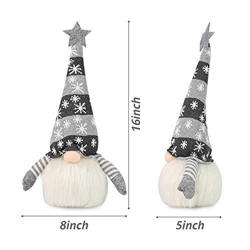 1Tomte Swedish Plush Santa Gnome, Handmade Scandinavian Tomte Santa Scandinavian Gnome Plush Heart for Christmas Santa Decoration Table Decor