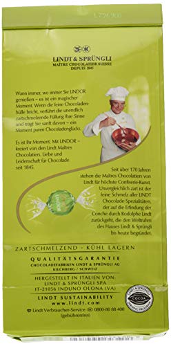 Lindt Lindor Beutel Pistazie, Promotion, Vollmilchschokolade mit zartschmelzender Füllung und Pistaziengeschmack, 6er… – Bild 3