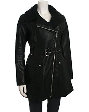 Jessica Simpson Faux Leather Belted Coat