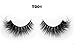 Arison 3D Mink Lashes False Fake Eyelashes Transparent Band Wispy Strips Silk Reusable Handmade Real Long Fur Soft Dramatic Natural Look 1 Pair Package for Women Makeup (TD01)