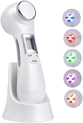 Skin Rejuvenation LED Photon Mesoporation Electroporation Facial Beauty Machine, EMS&RF Multi-function Radio Frequency Skin Care Face Lifting Tighten Eye Facial Care Device